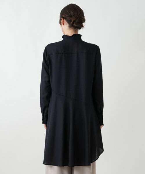 Leilian / レリアン シャツ・ブラウス | スタンドカラーティアードブラウス | 詳細6