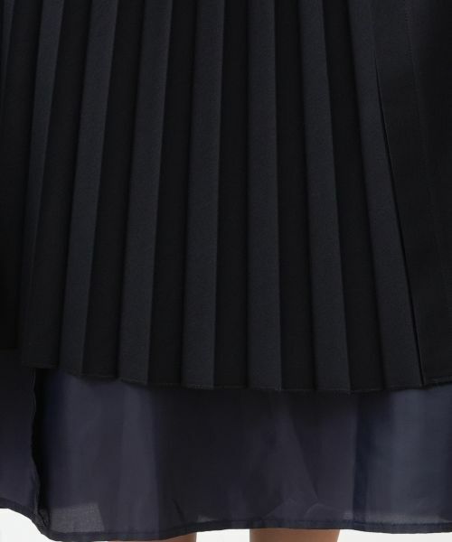 Leilian / レリアン ミニ・ひざ丈スカート | ラッフルプリーツ切替スカート | 詳細10