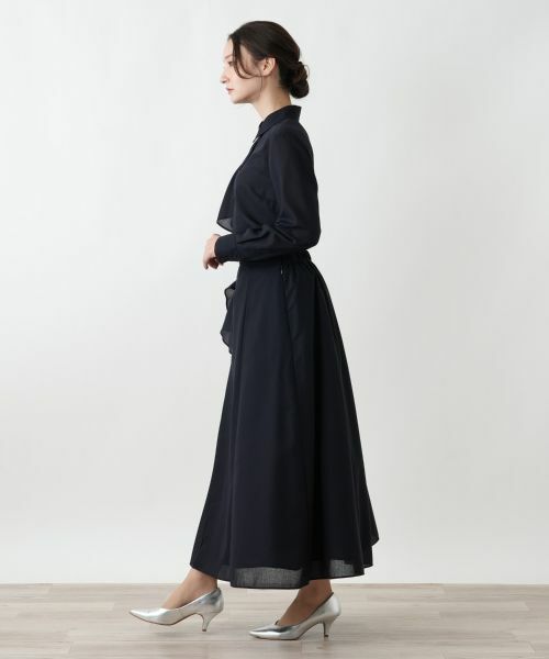 Leilian / レリアン ミニ・ひざ丈スカート | ラッフルプリーツ切替スカート | 詳細2