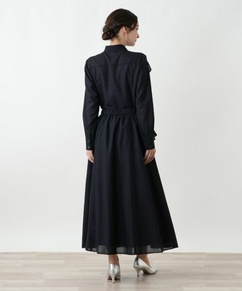 Leilian / レリアン ミニ・ひざ丈スカート | ラッフルプリーツ切替スカート | 詳細3