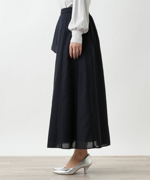 Leilian / レリアン ミニ・ひざ丈スカート | ラッフルプリーツ切替スカート | 詳細5