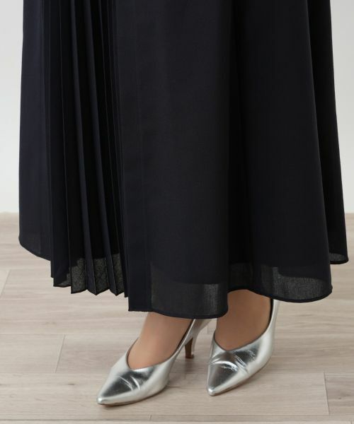 Leilian / レリアン ミニ・ひざ丈スカート | ラッフルプリーツ切替スカート | 詳細8