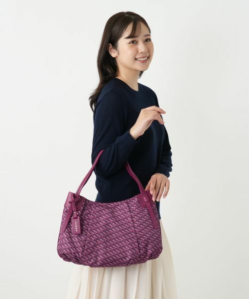 Leilian / レリアン ハンドバッグ | 幾何学柄ラウンドバッグ | 詳細10