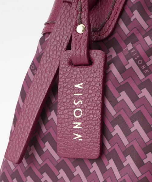 Leilian / レリアン ハンドバッグ | 幾何学柄ラウンドバッグ | 詳細4