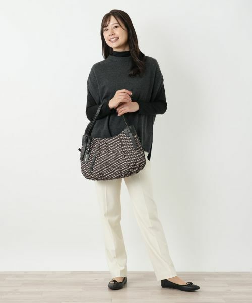 Leilian / レリアン ハンドバッグ | 幾何学柄ラウンドバッグ | 詳細7