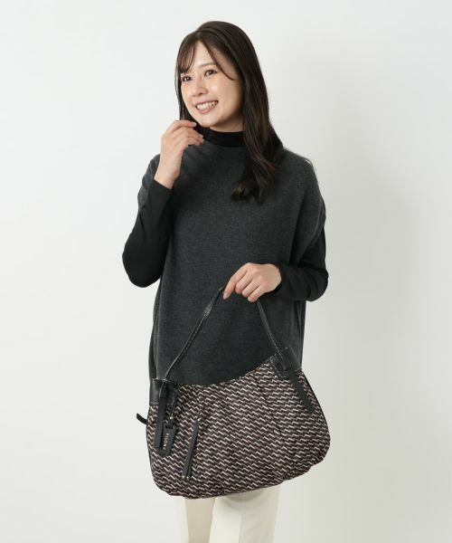 Leilian / レリアン ハンドバッグ | 幾何学柄ラウンドバッグ | 詳細8