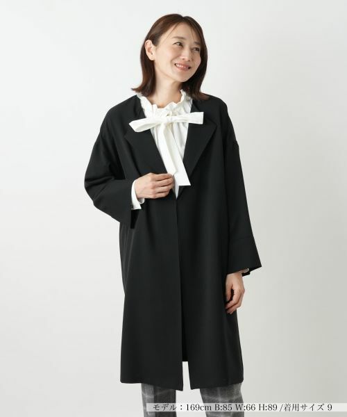 Leilian/レリアン サイドスリットアウター ブラック その他 Leilian/レリアン サイドスリットアウター ブラック その他