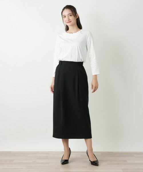 Leilian / レリアン ミニ・ひざ丈スカート | ロングタックスカート | 詳細1