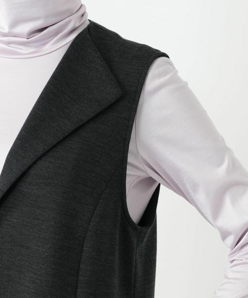 Leilian / レリアン テーラードジャケット | ラペルドベスト | 詳細12