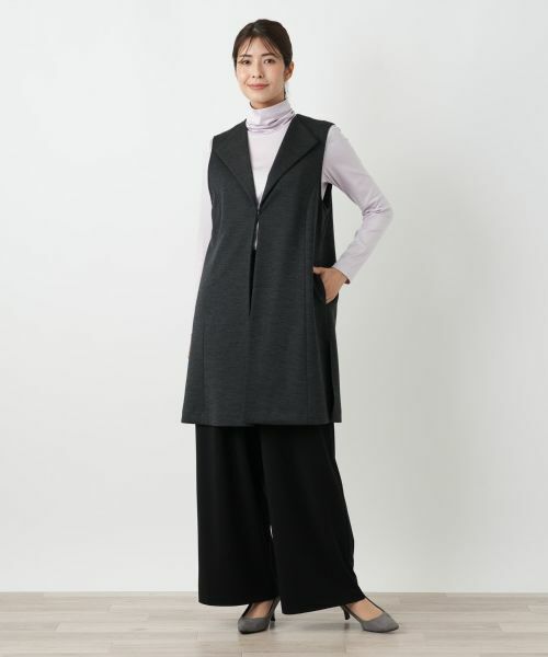 Leilian / レリアン テーラードジャケット | ラペルドベスト | 詳細4