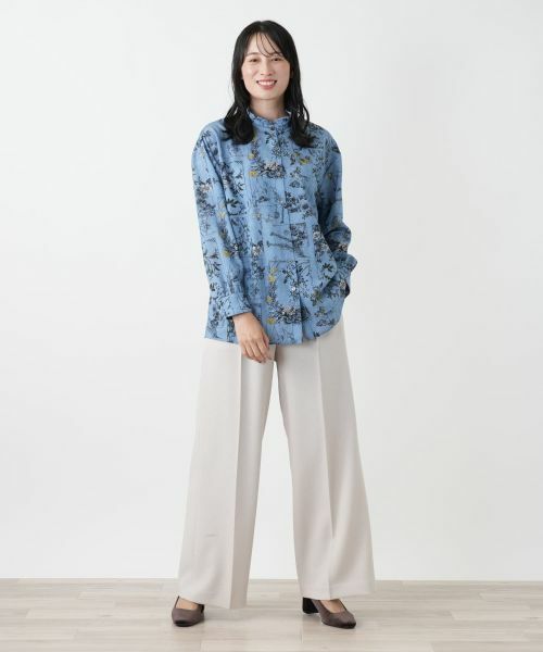 Leilian / レリアン シャツ・ブラウス | 花柄プリントブラウス | 詳細1