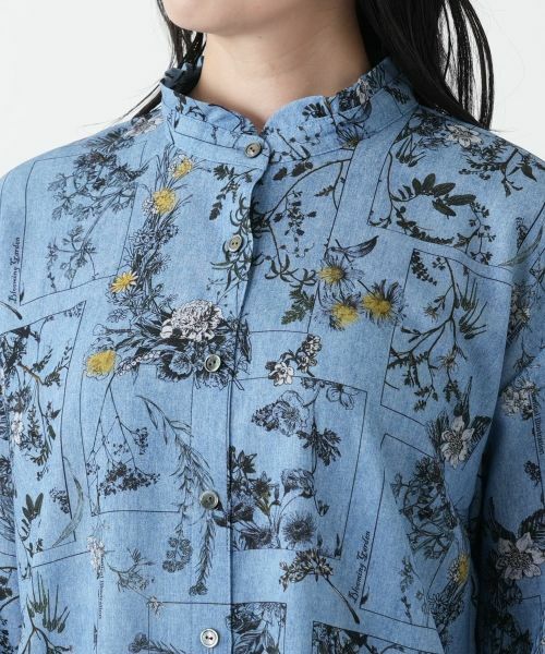 Leilian / レリアン シャツ・ブラウス | 花柄プリントブラウス | 詳細7
