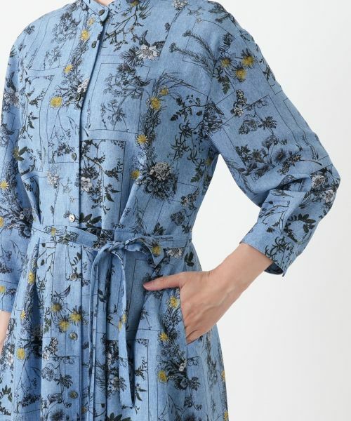 Leilian / レリアン ドレス | 花柄フレアシャツワンピース | 詳細10