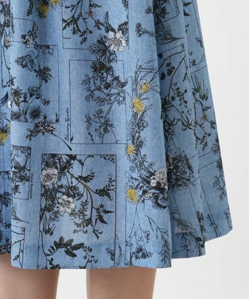 Leilian / レリアン ドレス | 花柄フレアシャツワンピース | 詳細12