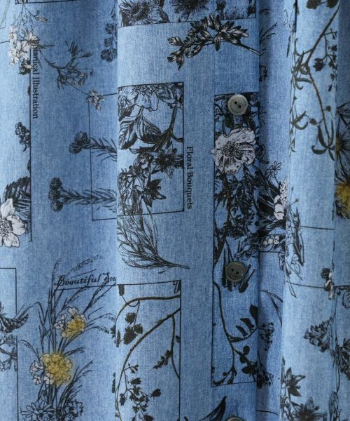 Leilian / レリアン ドレス | 花柄フレアシャツワンピース | 詳細14