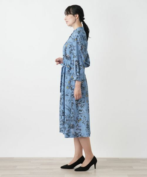 Leilian / レリアン ドレス | 花柄フレアシャツワンピース | 詳細2
