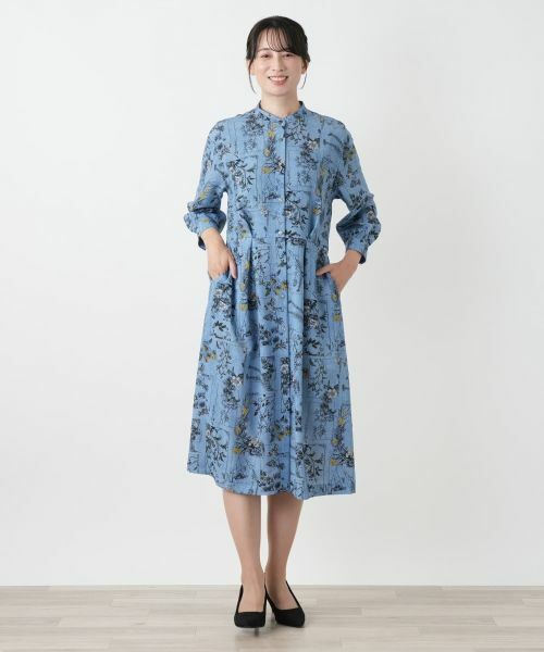 Leilian / レリアン ドレス | 花柄フレアシャツワンピース | 詳細4