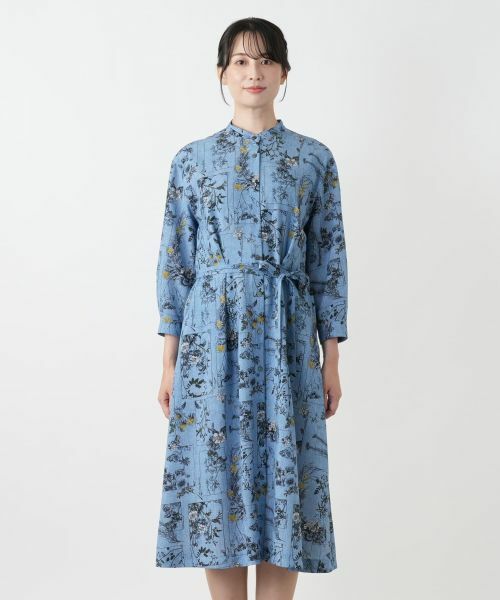 Leilian / レリアン ドレス | 花柄フレアシャツワンピース | 詳細5