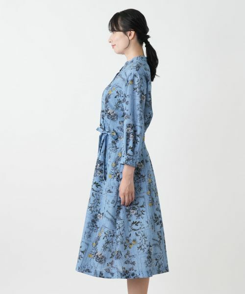 Leilian / レリアン ドレス | 花柄フレアシャツワンピース | 詳細6