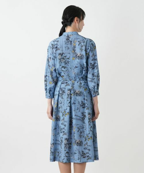 Leilian / レリアン ドレス | 花柄フレアシャツワンピース | 詳細7