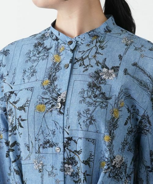 Leilian / レリアン ドレス | 花柄フレアシャツワンピース | 詳細8