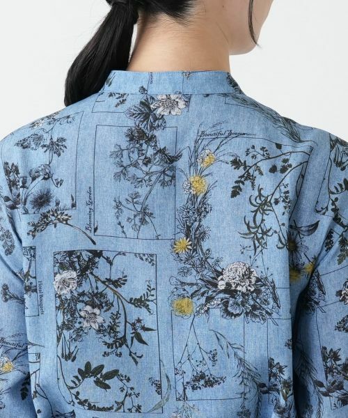 Leilian / レリアン ドレス | 花柄フレアシャツワンピース | 詳細9