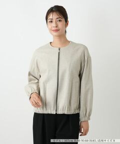 Leilian / レリアン その他アウター | ノーカラーブルゾン