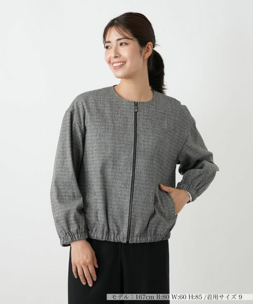 Leilian / レリアン その他アウター | ノーカラーブルゾン | 詳細6