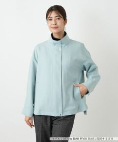 Leilian / レリアン テーラードジャケット | 比翼スタンドカラージャケット