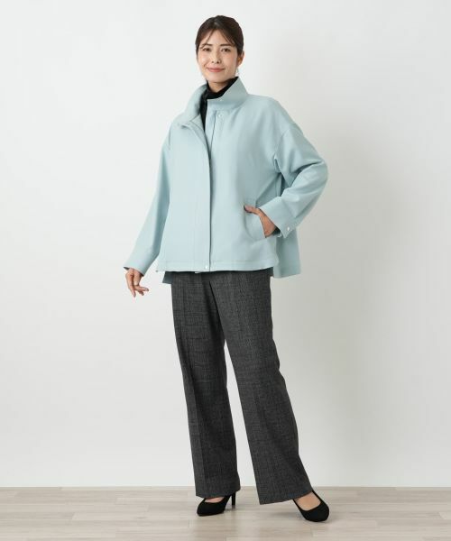 Leilian / レリアン テーラードジャケット | 比翼スタンドカラージャケット | 詳細12