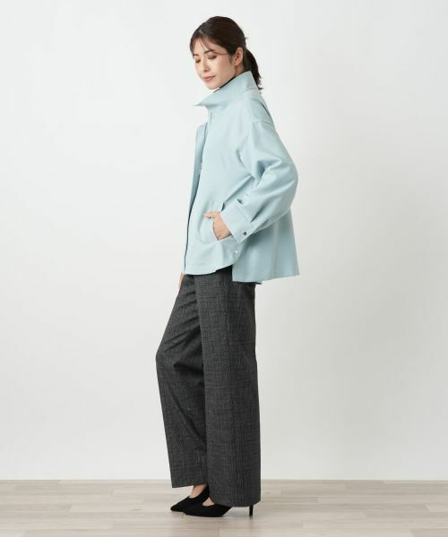 Leilian / レリアン テーラードジャケット | 比翼スタンドカラージャケット | 詳細13