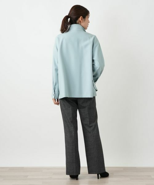 Leilian / レリアン テーラードジャケット | 比翼スタンドカラージャケット | 詳細14