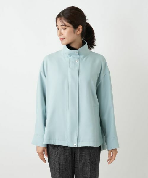 Leilian / レリアン テーラードジャケット | 比翼スタンドカラージャケット | 詳細15