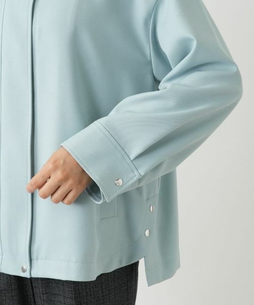 Leilian / レリアン テーラードジャケット | 比翼スタンドカラージャケット | 詳細23