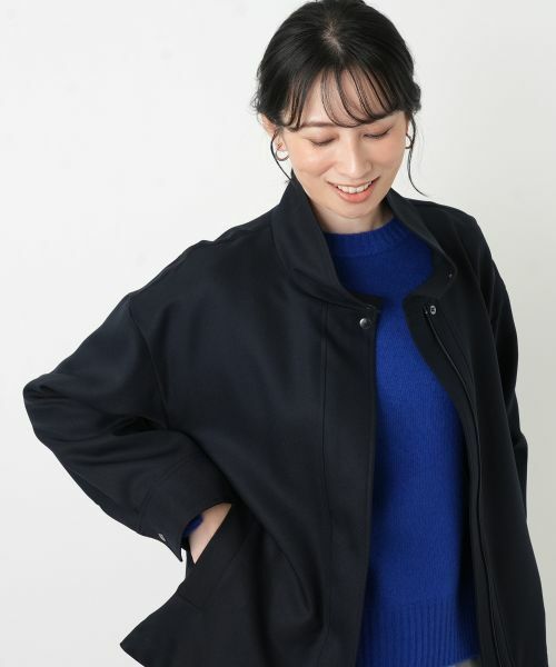 Leilian / レリアン テーラードジャケット | 比翼スタンドカラージャケット | 詳細4