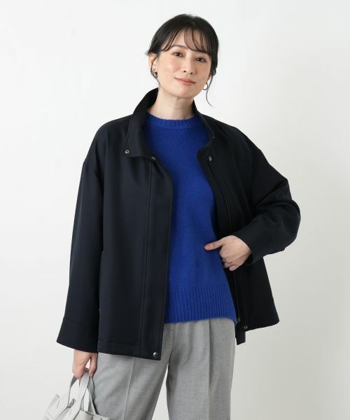 Leilian / レリアン テーラードジャケット | 比翼スタンドカラージャケット | 詳細7