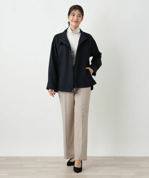 Leilian / レリアン テーラードジャケット | 比翼スタンドカラージャケット | 詳細9