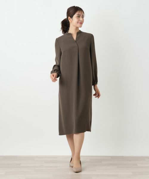 Leilian / レリアン ドレス | 洗えるハイネックワンピース | 詳細4