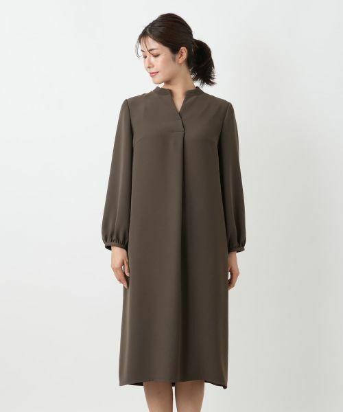 Leilian / レリアン ドレス | 洗えるハイネックワンピース | 詳細7