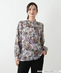 Leilian / レリアン シャツ・ブラウス | 花柄プリントブラウス【ROCHAS Premiere】【ERICA】