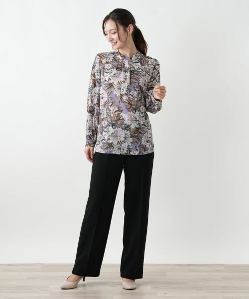 Leilian / レリアン シャツ・ブラウス | 花柄プリントブラウス【ROCHAS Premiere】【ERICA】 | 詳細1