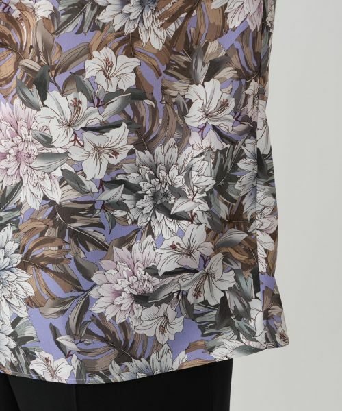 Leilian / レリアン シャツ・ブラウス | 花柄プリントブラウス【ROCHAS Premiere】【ERICA】 | 詳細10