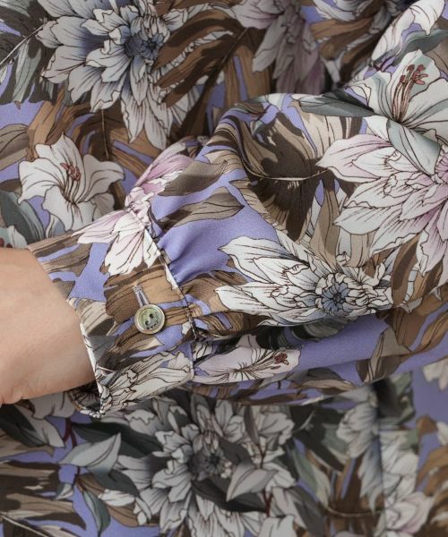 Leilian / レリアン シャツ・ブラウス | 花柄プリントブラウス【ROCHAS Premiere】【ERICA】 | 詳細12