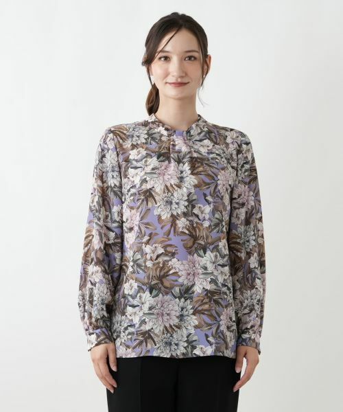 Leilian / レリアン シャツ・ブラウス | 花柄プリントブラウス【ROCHAS Premiere】【ERICA】 | 詳細4
