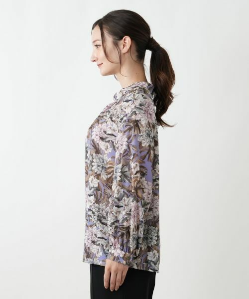 Leilian / レリアン シャツ・ブラウス | 花柄プリントブラウス【ROCHAS Premiere】【ERICA】 | 詳細5