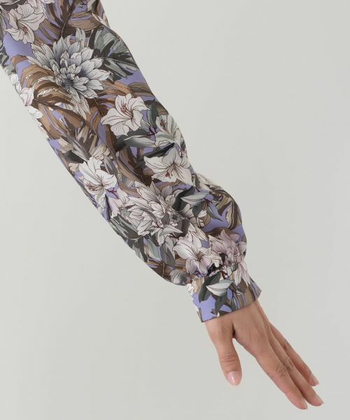 Leilian / レリアン シャツ・ブラウス | 花柄プリントブラウス【ROCHAS Premiere】【ERICA】 | 詳細9