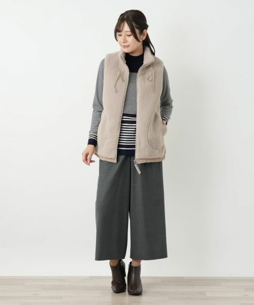 Leilian / レリアン テーラードジャケット | ボア切替中わたベスト【MUSE BY ROCHAS Premiere】 | 詳細1