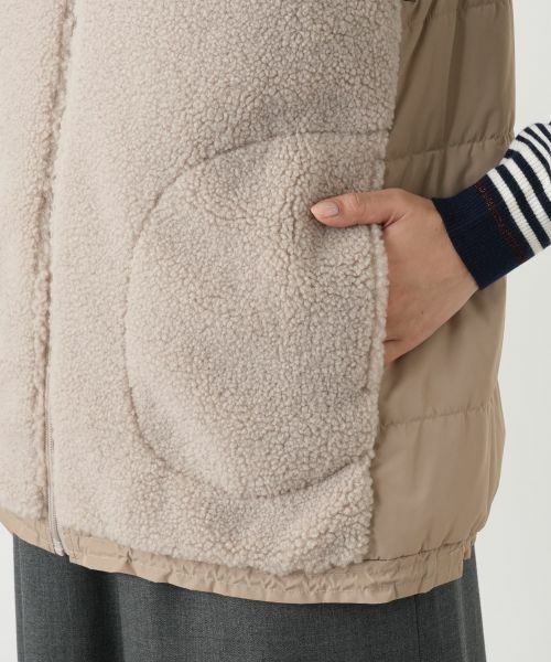 Leilian / レリアン テーラードジャケット | ボア切替中わたベスト【MUSE BY ROCHAS Premiere】 | 詳細10