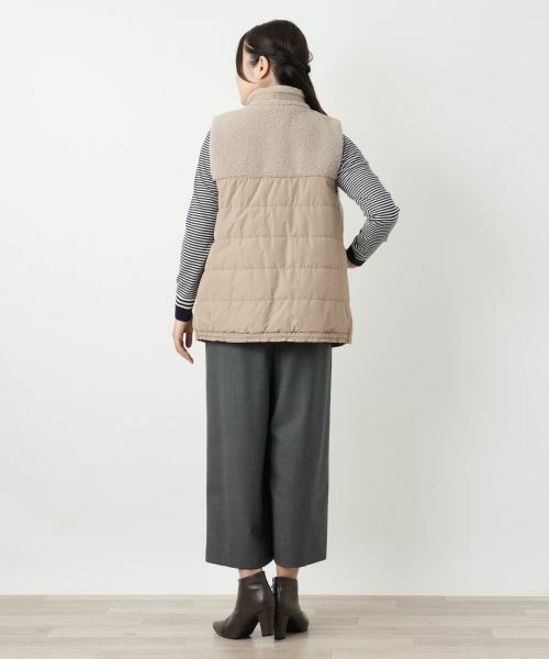 Leilian / レリアン テーラードジャケット | ボア切替中わたベスト【MUSE BY ROCHAS Premiere】 | 詳細3