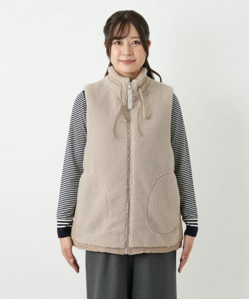 Leilian / レリアン テーラードジャケット | ボア切替中わたベスト【MUSE BY ROCHAS Premiere】 | 詳細4